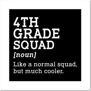 4th Grade Squad Back to School Gift Teacher Fourth Grade Team Posters and Art